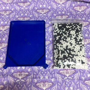 Black & White Bead Lot with Xanter Funnel Tray